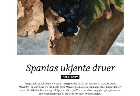 Spanias ukjente druer (røde)